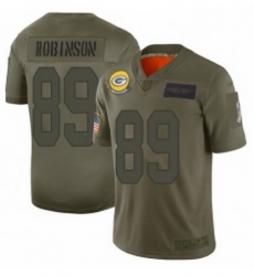 Youth Green Bay Packers 89 Dave Robinson Limited Camo 2019 Salute to Service Football Jersey