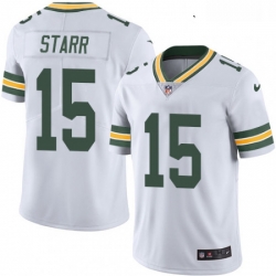 Youth Nike Green Bay Packers 15 Bart Starr White Vapor Untouchable Limited Player NFL Jersey