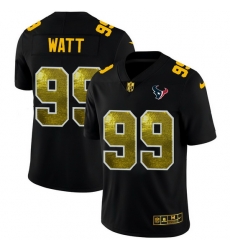 Houston Texans 99 J J  Watt Men Black Nike Golden Sequin Vapor Limited NFL Jersey