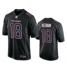 Men Houston Texans 18 Case Keenum Black Fashion Vapor Untouchable Limited Stitched Football Jersey