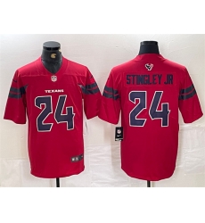 Men Houston Texans 24 Derek Stingley Jr Red Vapor Untouchable Stitched Football Jersey Men Houston Texans 24 Derek Stingley Jr Red Vapor Untouchable Stitched Football Jersey