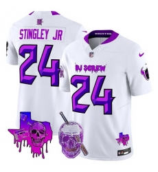 Men Houston Texans 24 Derek Stingley Jr White F U S E DJ Screw Vapor Limited Stitched Football Jersey Men Houston Texans 24 Derek Stingley Jr White F U S E DJ Screw Vapor Limited Stitched Football Jersey