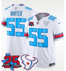 Men Houston Texans 55 Danielle Hunter White 2026 25th Anniversary Patch F U S E HOUSTON US Rivalries Collection Limited Stitched Football Jersey Men Houston Texans 55 Danielle Hunter White 2026 25th Anniversary Patch F U S E HOUSTON US Rivalries Collection Limited Stitched Football Jersey