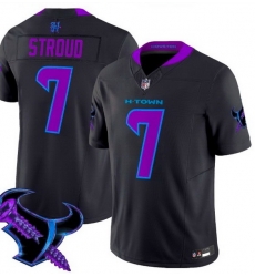 Men Houston Texans 7 C J Stroud Black F U S E 2025 2025 DJ SCREW Vapor Limited Stitched Football Jersey Men Houston Texans 7 C J Stroud Black F U S E 2025 2025 DJ SCREW Vapor Limited Stitched Football Jersey