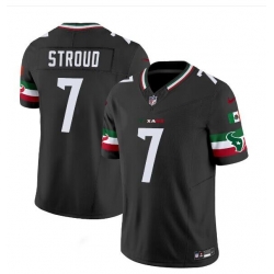 Men Houston Texans 7 C J  Stroud Black Mexico F U S E  Vapor Limited Stitched Jersey