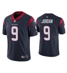 Men Navy Houston Texans 9 Brevin Jordan Vapor Untouchable Limited Stitched Jersey