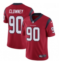 Men Nike Houston Texans 90 Jadeveon Clowney Limited Red Alternate Vapor Untouchable NFL Jersey