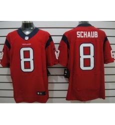 Nike Houston Texans 8 Matt Schaub Red Elite NFL Jersey