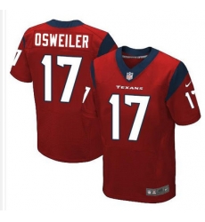 Nike Texans #17 Brock Osweiler Red Alternate Mens Stitched NFL Elite Jersey