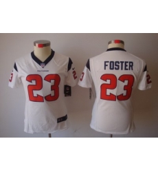 Women Nike Houston Texans #23 Foster White [Women's NIKE LIMITED Jersey]