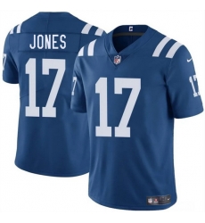 Men Indianapolis Colts 17 Daniel Jones Blue 2025 Vapor Limited Stitched Football Jersey Men Indianapolis Colts 17 Daniel Jones Blue 2025 Vapor Limited Stitched Football Jersey