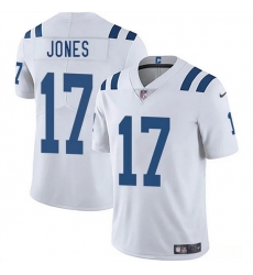 Men Indianapolis Colts 17 Daniel Jones White 2025 Vapor Limited Stitched Football Jersey Men Indianapolis Colts 17 Daniel Jones White 2025 Vapor Limited Stitched Football Jersey