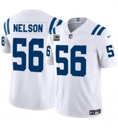 Men Indianapolis Colts 56 Quenton Nelson White 2025 F U S E With 4 Star C Patch Vapor Limited Stitched Football Jersey Men Indianapolis Colts 56 Quenton Nelson White 2025 F U S E With 4 Star C Patch Vapor Limited Stitched Football Jersey