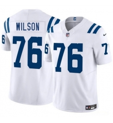 Men Indianapolis Colts 76 Jack Wilson White 2025 F U S E  Vapor Limited Stitched Football Jersey