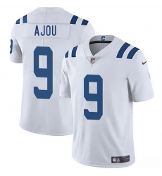 Men Indianapolis Colts 9 Ajou Ajou White 2025 Vapor Limited Stitched Football Jersey Men Indianapolis Colts 9 Ajou Ajou White 2025 Vapor Limited Stitched Football Jersey