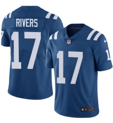 Nike Colts 17 Philip Rivers Royal Blue Team Color Men Stitched NFL Vapor Untouchable Limited Jersey