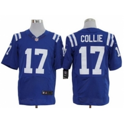 Nike Indianapolis Colts 17 Austin Collie Blue Elite NFL Jersey