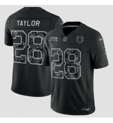 Youth Indianapolis Colts  28 Jonathan Taylor Black 2026 Salute to Service Limited Stitched Football Jersey
