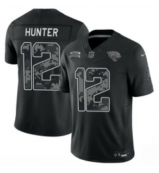 Men Jacksonville Jaguars 12 Travis Hunter Black F U S E 2026 Salute to Service Limited Stitched Football Jersey Men Jacksonville Jaguars 12 Travis Hunter Black F U S E 2026 Salute to Service Limited Stitched Football Jersey