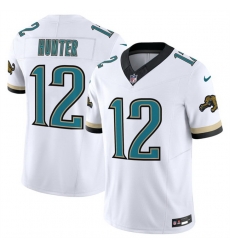 Men Jacksonville Jaguars  12 Travis Hunter White 2026 F U S E  Vapor Untouchable Limited Stitched Jersey