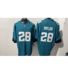 Men Jacksonville Jaguars  28 Fred Taylor Teal 2026 F U S E  Vapor Untouchable Limited Stitched Jersey
