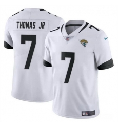 Men Jacksonville Jaguars 7 Brian Thomas Jr White 2024 Draft Vapor Untouchable Limited Stitched Jersey