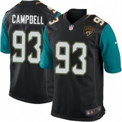 Men Nike Jacksonville Jaguars 93 Calais Campbell Game Black Alternate NFL Jersey