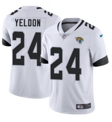 Nike Jaguars #24 T J  Yeldon White Mens Stitched NFL Vapor Untouchable Limited Jersey