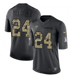 Nike Jaguars #24 T J Yeldon Black Youth Stitched NFL Limited 2016 Salute to Service Jersey Nike Jaguars #24 T J Yeldon Black Youth Stitched NFL Limited 2016 Salute to Service Jersey