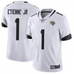 Youth Jacksonville Jaguars 1 Travis Etienne JR White 2024 F U S E Prowler Throwback Vapor Limited Stitched Football Jersey