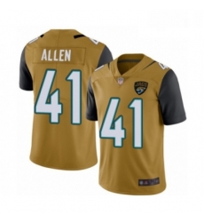 Youth Jacksonville Jaguars 41 Josh Allen Limited Gold Rush Vapor Untouchable Football Jersey