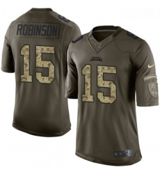 Youth Nike Jacksonville Jaguars 15 Allen Robinson Elite Green Salute to Service NFL Jersey