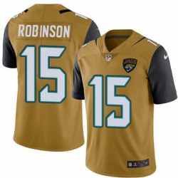 Youth Nike Jacksonville Jaguars 15 Allen Robinson Limited Gold Rush Vapor Untouchable NFL Jersey