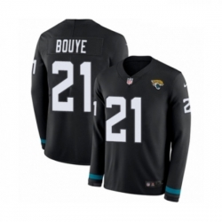 Youth Nike Jacksonville Jaguars 21 AJ Bouye Limited Black Therma Long Sleeve NFL Jersey