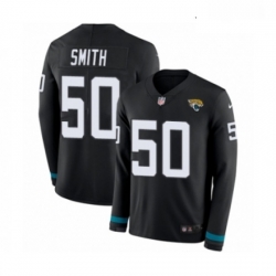 Youth Nike Jacksonville Jaguars 50 Telvin Smith Limited Black Therma Long Sleeve NFL Jersey