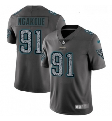 Youth Nike Jacksonville Jaguars 91 Yannick Ngakoue Gray Static Vapor Untouchable Limited NFL Jersey