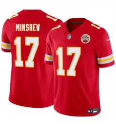 Men Kansas City Chiefs 17 Gardner Minshew Red 2025 F U S E Vapor Untouchable Limited Stitched Football Jersey Men Kansas City Chiefs 17 Gardner Minshew Red 2025 F U S E Vapor Untouchable Limited Stitched Football Jersey