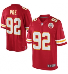 Mens Kansas City Chiefs Dontari Poe Nike Red Team Color Limited Jersey