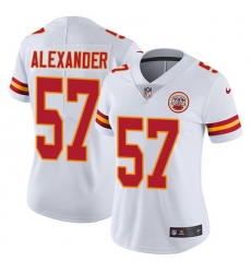 Nike Chiefs #57 D J  Alexander White Womens Stitched NFL Vapor Untouchable Limited Jersey