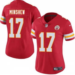 Women Kansas City Chiefs 17 Gardner Minshew Red 2025 Vapor Untouchable Limited Stitched Jersey 