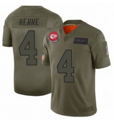 Womens Kansas City Chiefs 4 Chad Henne Limited Camo 2019 Salute to Service Football Jersey