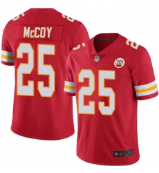 Chiefs #25 LeSean McCoy Red Team Color Youth Stitched Football Vapor Untouchable Limited Jersey