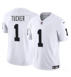 Men Las Vegas Raiders 1 Tre Tucker White 2025 F U S E Vapor Stitched Football Jersey Men Las Vegas Raiders 1 Tre Tucker White 2025 F U S E Vapor Stitched Football Jersey