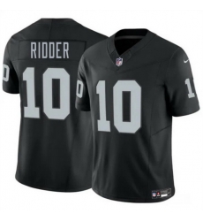 Men Las Vegas Raiders 10 Desmond Ridder Black 2024 F U S E  Vapor Stitched Football Jersey