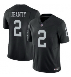 Men Las Vegas Raiders 2 Ashton Jeanty  Black 2025 F U S E  Vapor Stitched Football Jerseys