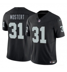 Men Las Vegas Raiders 31 Raheem Mostert Black 2025 F U S E  Vapor Stitched Football Jersey