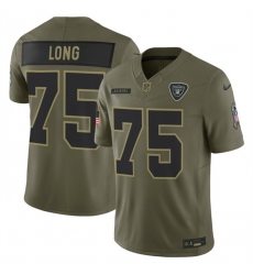 Men Las Vegas Raiders 75 Howie Long Olive 2025 F U S E Salute to Service Limited Stitched Football Jersey Men Las Vegas Raiders 75 Howie Long Olive 2025 F U S E Salute to Service Limited Stitched Football Jersey