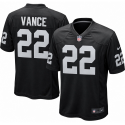 Men Las Vegas Raiders Vance #22 Black F U S E Stitched Jersey.jpg