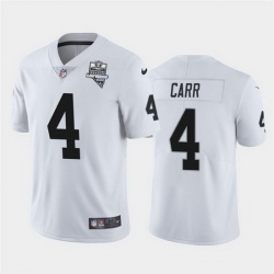 Nike Raiders 4 Derek Carr White 2020 Inaugural Season Vapor Untouchable Limited Jersey