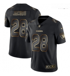 Raiders 28 Josh Jacobs Black Gold Vapor Untouchable Limited Jersey